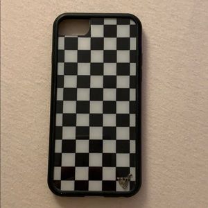 Checkered IPhone 6/7/8 wildflower case
